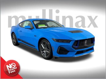 2025 Grabber Blue Metallic Ford Mustang GT Premium 5.0L V8 Ti-VCT Engine Manual RWD Car 2 Door