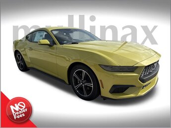 2025 Intense Lime Yellow Metallic Ford Mustang EcoBoost Premium Car EcoBoost 2.3L I4 GTDi DOHC Turbocharged VCT Engine RWD