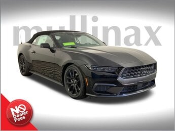 2025 Shadow Black Ford Mustang EcoBoost Premium EcoBoost 2.3L I4 GTDi DOHC Turbocharged VCT Engine Convertible Automatic RWD