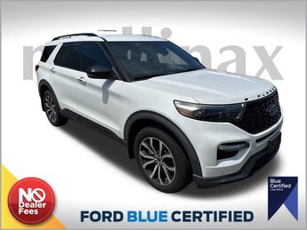 2020 Star White Metallic Tri-Coat Ford Explorer ST 4X4 Automatic SUV 3.0L EcoBoost V6 Engine