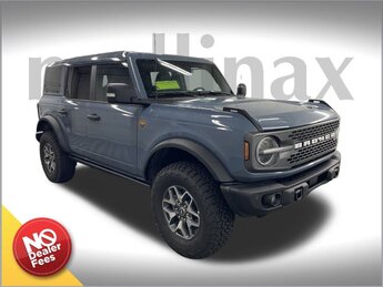2025 AZURE GRAY TRI-COAT Ford Bronco Badlands 4 Door 2.7L EcoBoost V6 Engine 4X4 Manual