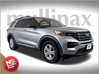2022 Iconic Silver Metallic Ford Explorer XLT Automatic RWD 2.3L EcoBoost I-4 Engine SUV 4 Door