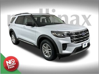 2025 Space White Metallic Ford Explorer Active Automatic RWD 2.3L EcoBoost I-4 Engine