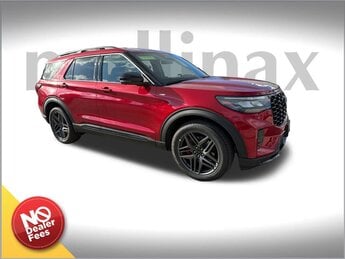 2025 Rapid Red Metallic Tinted Clearcoat Ford Explorer ST-Line RWD Automatic 4 Door SUV