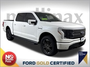 2023 Star White Metallic Tri-Coat Ford F-150 Lightning Platinum 4 Door AWD Electric Motor Engine
