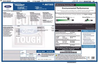 2025 Oxford White Ford Transit-250 Base 3 Door RWD Automatic Van 3.5L V6 Flex Fuel Engine