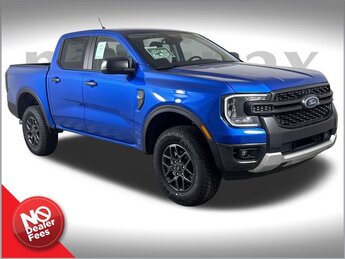 2025 Velocity Blue Metallic Ford Ranger XLT Automatic 4 Door EcoBoost 2.3L I4 GTDi DOHC Turbocharged VCT Engine RWD Truck