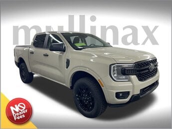 2025 Beige Ford Ranger XLT 4 Door RWD EcoBoost 2.3L I4 GTDi DOHC Turbocharged VCT Engine Truck Automatic