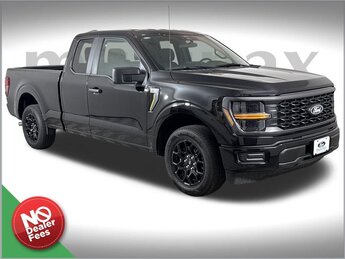 2025 Agate Black Metallic Ford F-150 STX 2.7L V6 EcoBoost Engine Automatic 4 Door Truck RWD