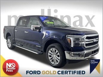 2024 Antimatter Blue Metallic Ford F-150 Lariat 3.5L PowerBoost Full-Hybrid V6 Engine 4X4 Automatic 4 Door