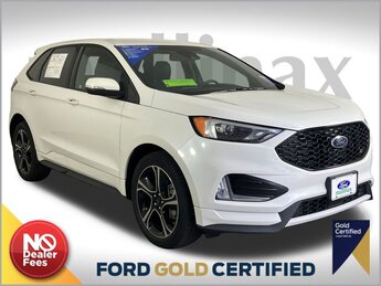 2021 Star White Metallic Tri-Coat Ford Edge ST SUV AWD Automatic 2.7L V6 EcoBoost Engine 4 Door