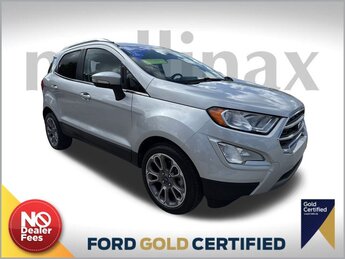 2021 Moondust Silver Metallic Ford EcoSport Titanium Automatic EcoBoost 1.0L I3 GTDi DOHC Turbocharged VCT Engine 4 Door SUV
