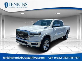2020 Ivory White Tri-Coat Pearlcoat Ram 1500 Limited Automatic Truck HEMI 5.7L V8 Multi Displacement VVT Engine 4X4 4 Door