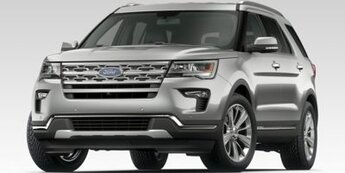 2019 White Platinum Clearcoat Metallic Ford Explorer XLT FWD Automatic 4 Door