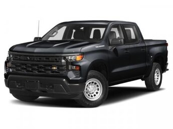 2024 Black Chevrolet Silverado 1500 Custom 4 Door 4X4 2.7L I4 Turbocharged DOHC 16V LEV3-SULEV30 310hp Engine