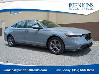 2023 Lunar Silver Metallic Honda Accord Hybrid EX-L FWD 2.0L 16V DOHC Engine 4 Door Car