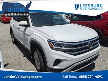 2021 Pure White Volkswagen Atlas 2.0T S SUV FWD 4 Door 2.0L TSI Engine Automatic