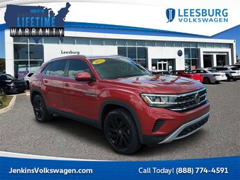2022 Aurora Red Metallic Volkswagen Atlas Cross Sport 3.6L V6 SE w/Technology 3.6L VR6 Engine FWD Automatic