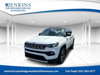 2022 Bright White Clearcoat Jeep Compass Limited Automatic 2.4L I4 Engine SUV