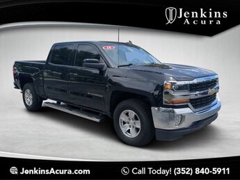 2018 Black Chevrolet Silverado 1500 LT RWD Automatic Gas V8 5.3L/325 Engine 4 Door Truck