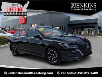 2025 Super Black Nissan Sentra SV FWD Car 2.0L I4 DOHC Engine 4 Door Automatic (CVT)
