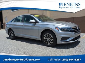 2019 Platinum Gray Metallic Volkswagen Jetta SEL FWD 4 Door Car 1.4L TSI Engine Automatic