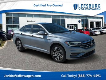 2021 Platinum Gray Metallic Volkswagen Jetta SEL Premium FWD 1.4L TSI Engine Car 4 Door Automatic