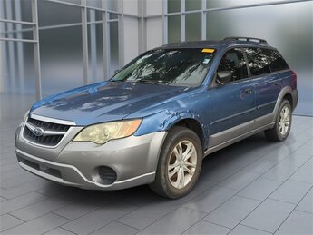 2008 Newport Blue Pearl/Quartz Silver Metallic Subaru Outback Base 2.5L H4 SMPI SOHC Engine AWD Automatic 4 Door