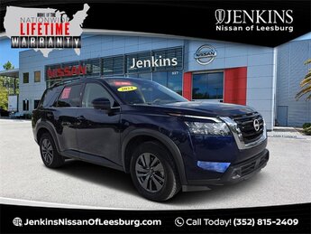 2024 Deep Ocean Blue Pearl Nissan Pathfinder SV 3.5L V6 DOHC Engine 4 Door FWD
