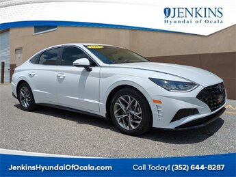 2023 Serenity White Hyundai Sonata SEL Car Automatic 4 Door FWD
