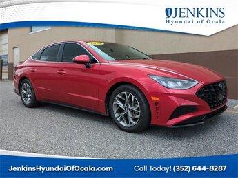 2021 Calypso Red Hyundai Sonata SEL Automatic Car 4 Door 2.5L I4 Engine
