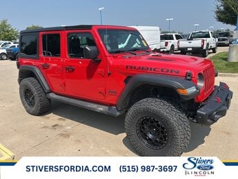 2021 Firecracker Red Clearcoat Jeep Wrangler Unlimited Rubicon 4X4 4 Door 2.0L I4 DOHC Engine Automatic SUV