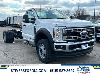 2024 Oxford White Ford F-600SD Truck Power Stroke 6.7L V8 DI 32V OHV Turbodiesel Engine 2 Door
