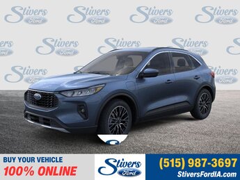 2025 Vapor Blue Metallic Ford Escape Plug-In Hybrid Base 2.5L iVCT Engine Automatic (CVT) 4 Door FWD