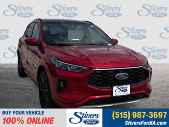 2025 Rapid Red Metallic Tinted Clearcoat Ford Escape Hybrid ST-Line Elite AWD 4 Door Automatic (CVT) SUV EcoBoost 2.0L I4 GTDi DOHC Turbocharged VCT Engine