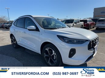 2025 Star White Metallic Tri-Coat Ford Escape Hybrid ST-Line Elite AWD 4 Door 2.5L iVCT Engine
