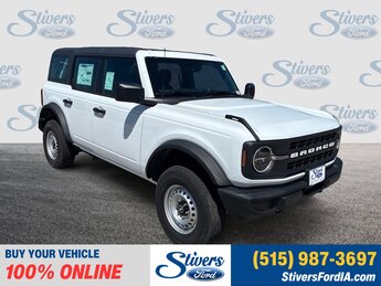 2025 Oxford White Ford Bronco Base 2.3L EcoBoost I-4 Engine 4 Door Automatic SUV