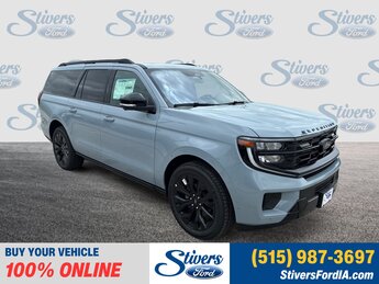 2025 Glacier Gray Metallic TriCoat Ford Expedition Max Platinum Automatic 4 Door SUV