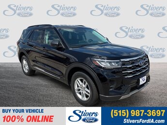 2025 Agate Black Metallic Ford Explorer Active Automatic SUV 2.3L EcoBoost I-4 Engine