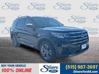 2025 Agate Black Metallic Ford Explorer Active 2.3L EcoBoost I-4 Engine SUV 4X4