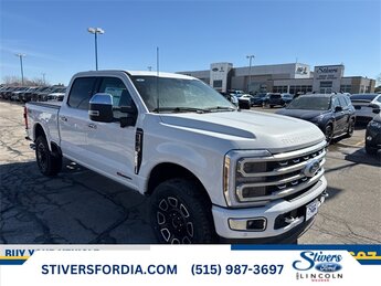 2024 Star White Metallic Tri-Coat Ford Super Duty F-250 SRW Platinum 4X4 Truck Automatic