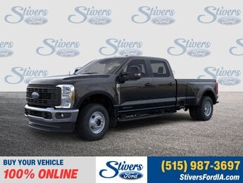 2025 Agate Black Metallic Ford Super Duty F-350 DRW XL Truck 4X4 Power Stroke 6.7L V8 DI 32V OHV Turbodiesel Engine Automatic 4 Door