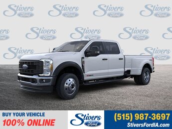2025 Oxford White Ford Super Duty F-450 DRW XL 6.7L High Output Power Stroke V8 Diesel Engine 4 Door 4X4 Automatic Truck