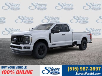 2025 Oxford White Ford Super Duty F-250 SRW Automatic 4 Door Truck 4X4 Power Stroke 6.7L V8 DI 32V OHV Turbodiesel Engine