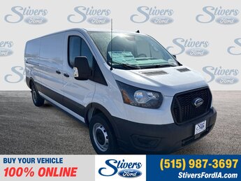 2025 Oxford White Ford Transit-250 Base 3.5L V6 Flex Fuel Engine Van 3 Door RWD