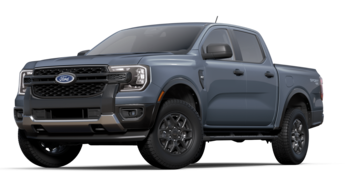 2024 Azure Gray Metallic Tri-Coat Ford Ranger XLT Automatic Truck 4X4 4 Door