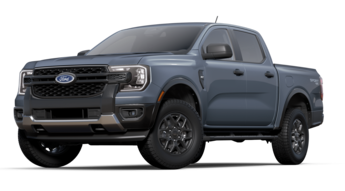 2024 Azure Gray Metallic Tri-Coat Ford Ranger XLT Automatic Truck 4X4 4 Door
