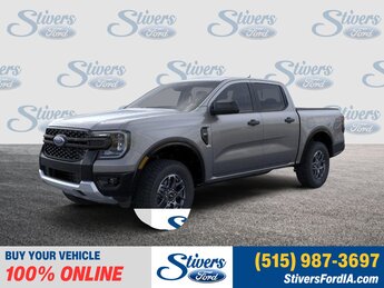 2025 Carbonized Gray Metallic Ford Ranger XLT Automatic EcoBoost 2.3L I4 GTDi DOHC Turbocharged VCT Engine 4 Door