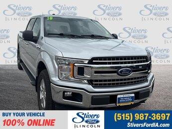 2018 Ingot Silver Metallic Ford F-150 XLT Automatic 2.7L V6 EcoBoost Engine 4 Door Truck 4X4