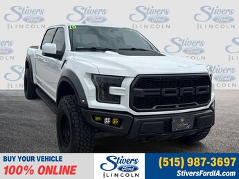 2019 Oxford White Ford F-150 Raptor 4 Door 3.5L V6 EcoBoost Engine Automatic 4X4